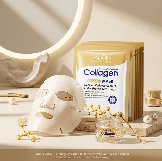 10pcs Anti-aging Collagen Face Mask Moisturizing