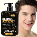 Retinol Collagen Face Cream with Vitamin C B5, Anti-Aging Skin Tightening Moisturizer for Wrinkles and Fine Lines, Firming Lifting Facial Lotion for Dull Skin, Summer Daily Hydrating Skin Care, Fast Absorbing Non-Greasy Formu