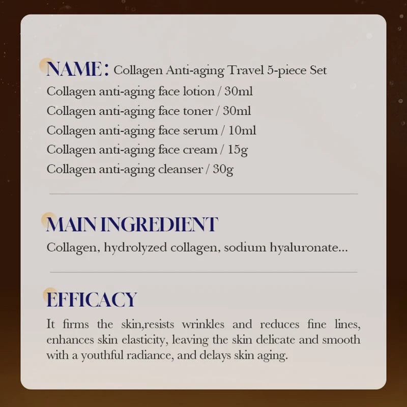 5pcs SADOER Collagen Skin Care Sets
