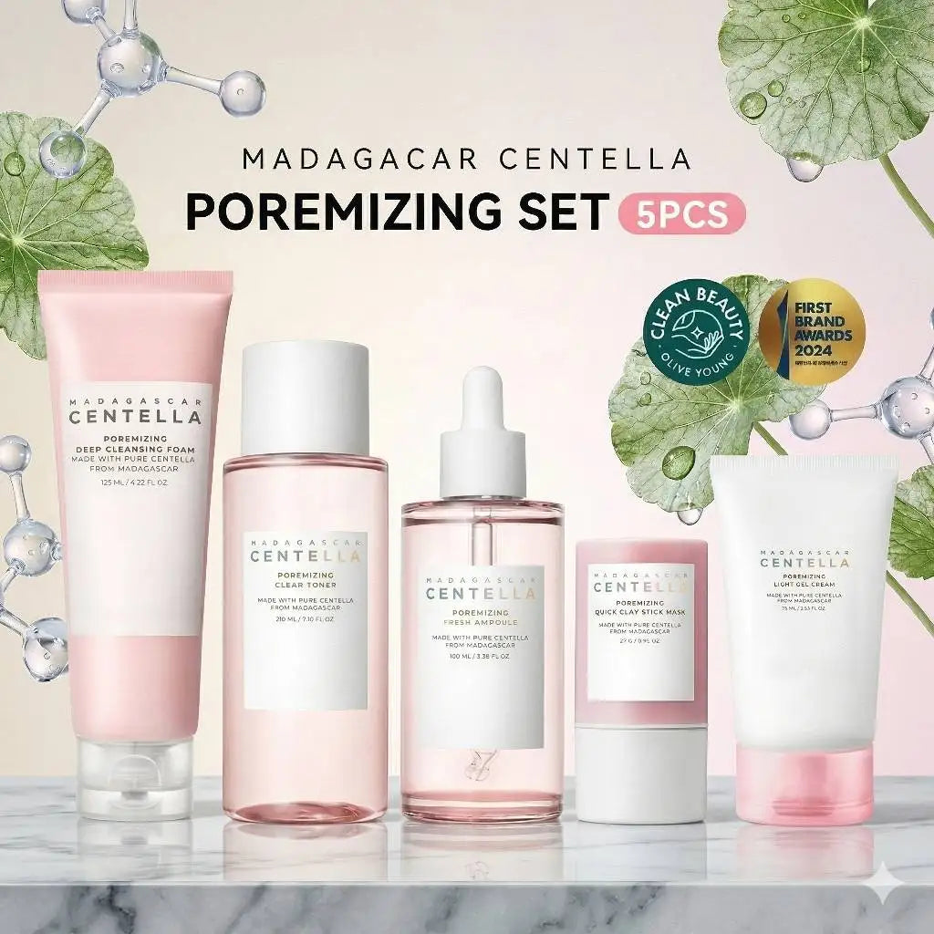 SKIN1004 Madagascar Centella Poremizing Skincare Set Korean Cosmetics