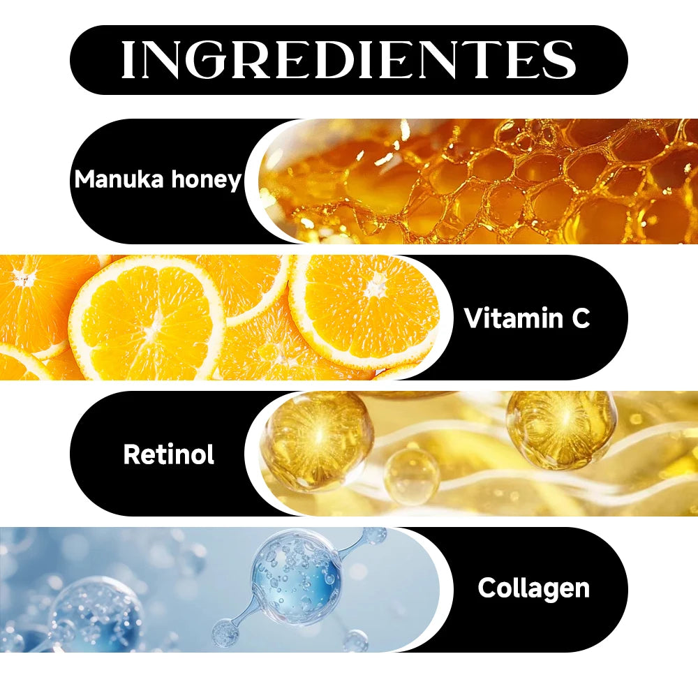 HISENRAIN Retinol Collagen Face Serum - Anti-Aging Intense Moisturizer, Reduce Wrinkles Fine Lines & Firm Skin.