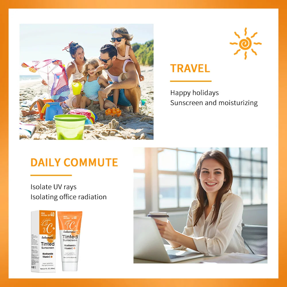 SPF40 Tinted Moisturizing VC Sunscreen Skin Protection