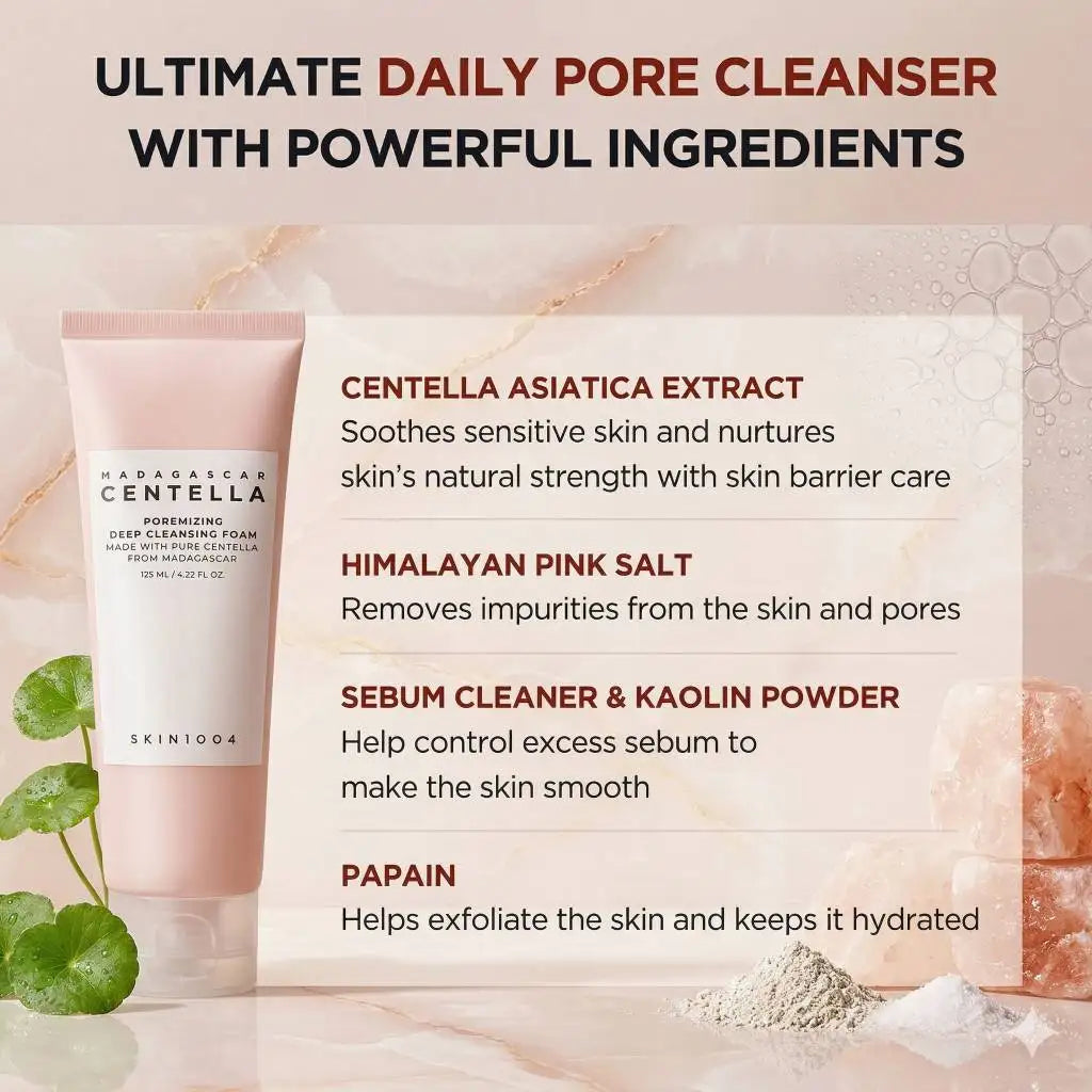 SKIN1004 Madagascar Centella Poremizing Skincare Set Korean Cosmetics