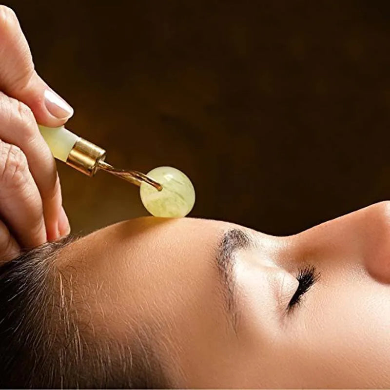 Natural Jade Scraping Board Roller Massager