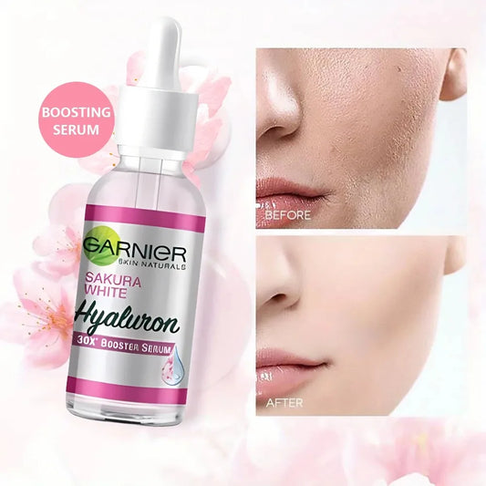 GARNNier Pink Serum Sakura Glow 30x Hyaluronic Booster Moisturizing Serum