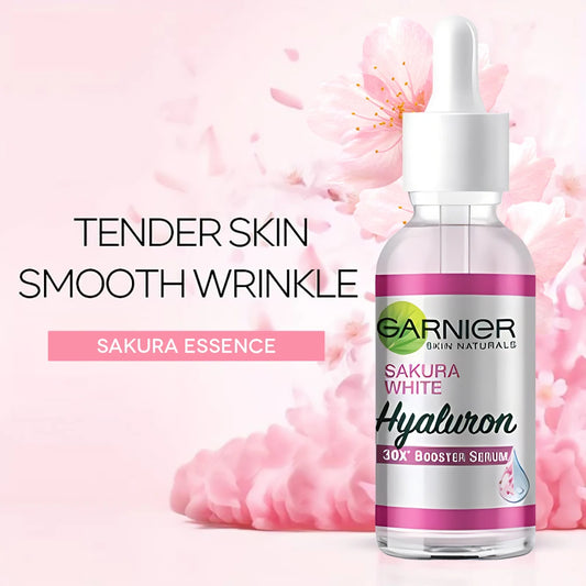 GARNNier Pink Serum Sakura Glow 30x Hyaluronic Booster Moisturizing Serum